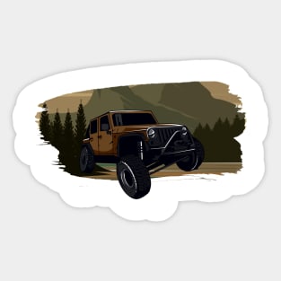 Adventure Lover Off Road Tours For Traveler Sticker